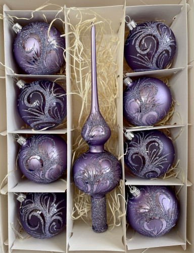 Ornament fialový - set
